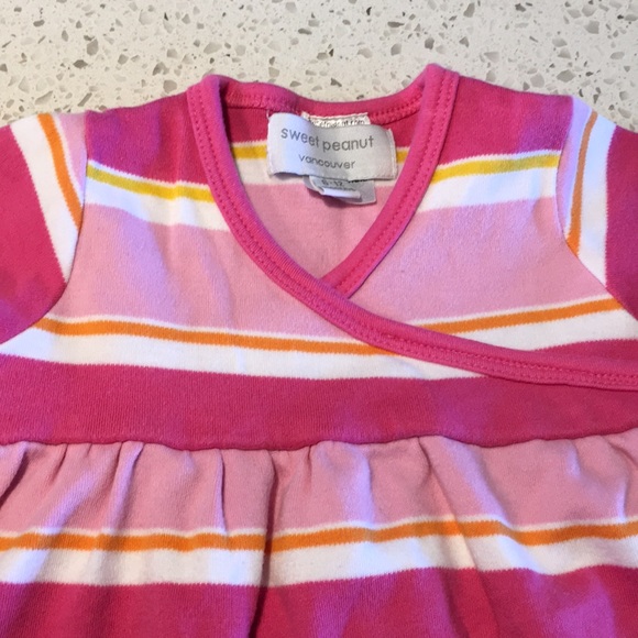 3/$25 Sweet Peanut Striped Dress and Diaper Cover - Picture 3 of 6